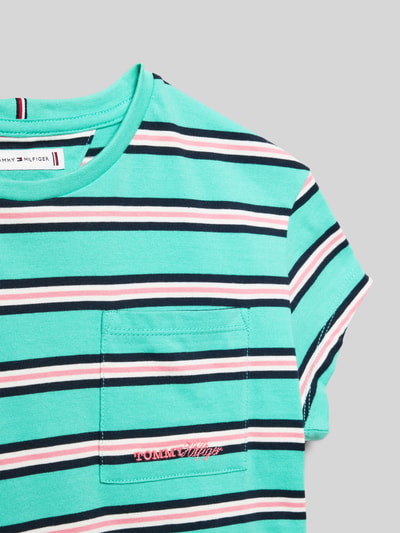 Tommy Hilfiger Teens Regular Fit T-Shirt aus reiner Baumwolle Lagune 2