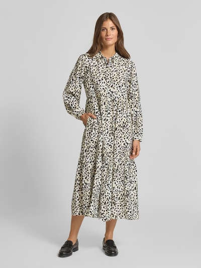 s.Oliver RED LABEL A-Linien-Kleid aus Viskose-Mix Offwhite 4