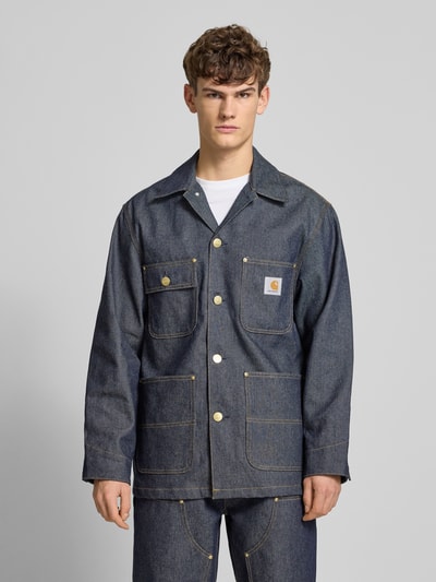 Carhartt Work In Progress Jeansjacke mit aufgesetzten Taschen Modell 'ADEN' Jeansblau 4