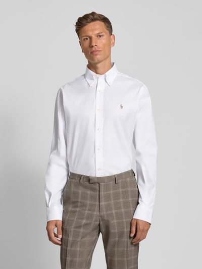 Polo Ralph Lauren Regular fit zakelijk overhemd met button-downkraag Wit - 4
