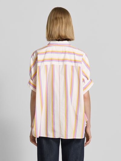 Emily Van den Bergh Relaxed Fit Bluse im Allover-Look Weiss 5
