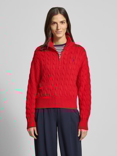 Polo Ralph Lauren Regular fit pullover in gebreide look Rood - 4