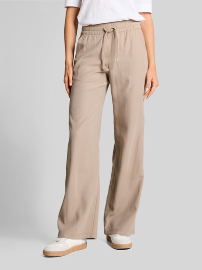 Tom Tailor Wide Leg Hose mit Tunnelzug Taupe 4