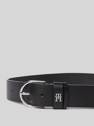 Tommy Hilfiger Leren riem met labelapplicatie, model 'ESSENTIAL EFFORTLESS' Zwart - 2