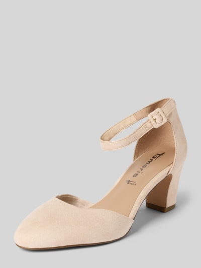 Tamaris Pumps met blokhak Beige - 1