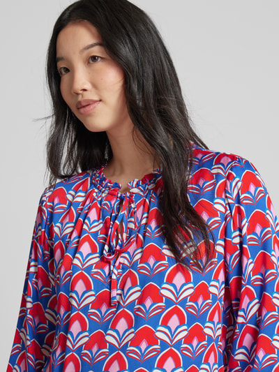 Emily Van den Bergh Bluse mit Allover-Print Rot 3