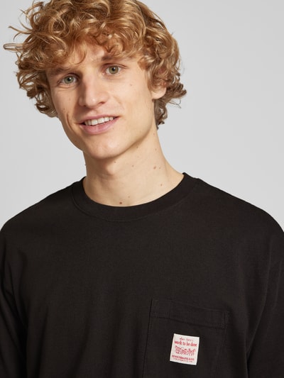 Levi's® T-Shirt mit Brusttasche Modell 'WORKWEAR' Black 3