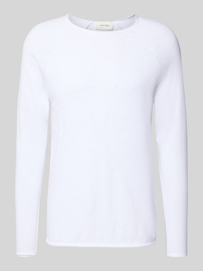 American Vintage Shirt met lange mouwen en ronde hals, model 'SONOMA' Wit - 2