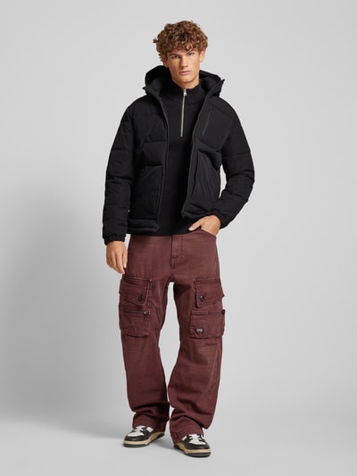 Jack & Jones Steppjacke mit Reißverschlusstaschen Modell 'OTTO' Black 1