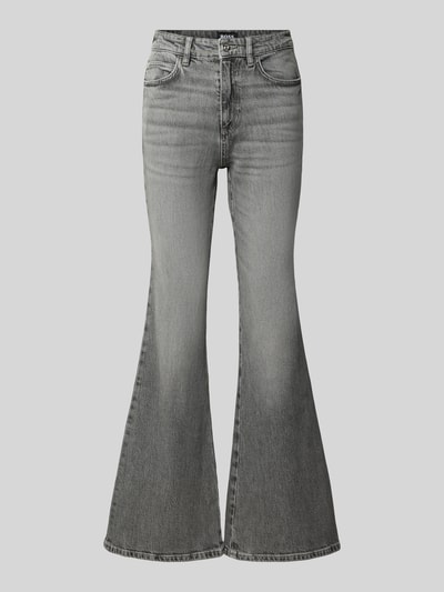 Produktfoto, graue Regular Fit Bootcut-Jeans aus Baumwoll-Mix Modell 'ROSALYA-FLARE 1.0' von BOSS, Damen Bootcut-Jeans von BOSS
