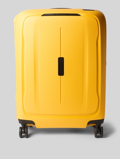 Productfoto, Koffer met structuurpatroon Model 'Spinner' van Samsonite in geel, Heren hardcase met hoofdvak en ritssluiting, Breedte 41 cm, Lengte 53 cm, Diepte 18 cm