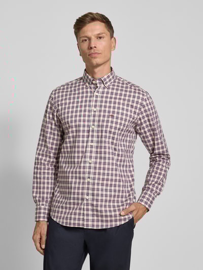 Fynch-Hatton Freizeithemd mit Knopfleiste Bordeaux 4