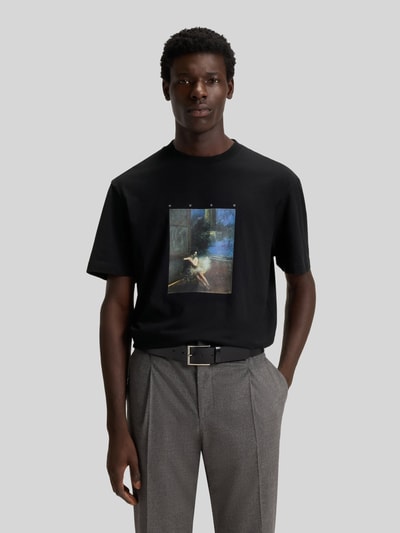 HUGO Relaxed Fit T-Shirt aus reiner Baumwolle Black 4