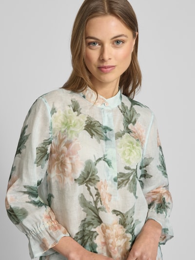 Luisa Cerano Bluzka o kroju regular fit ze stójką Miętowy 3