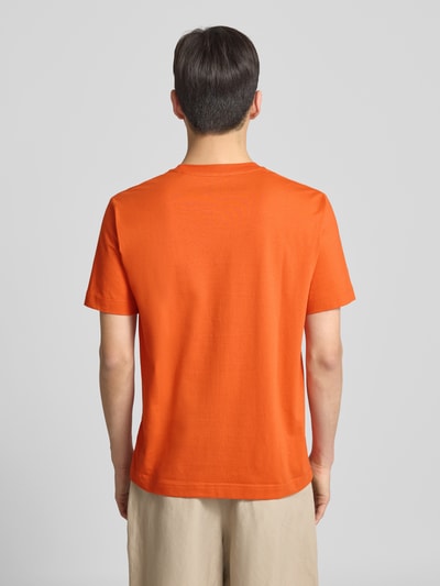 Marc O'Polo Regular Fit T-Shirt aus reiner Baumwolle Orange 5