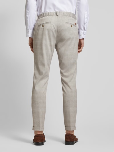 CG - Club of Gents Slim fit pantalon met applicatie, model 'Clow' Beige - 5