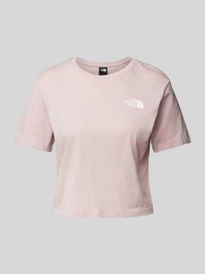 The North Face Cropped T-Shirt mit Label-Print Hellrosa 1