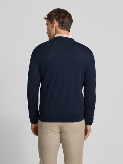 Polo Ralph Lauren Sweter z dzianiny z wełny merino Granatowy 5