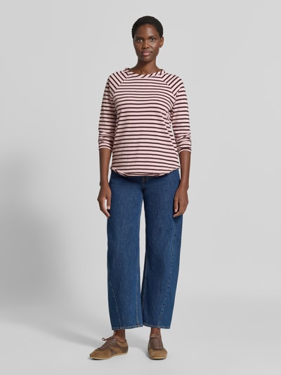 Smith and Soul Shirt met lange mouwen met afgeronde zoom Lichtroze - 1