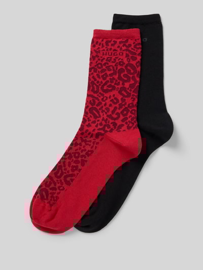 HUGO Sokken van katoenmix in een set van 2 paar Rood - 1
