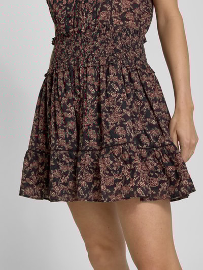 BOSS Orange Spódnica mini z marszczonymi detalami model ‘Vantia’ Czarny 3