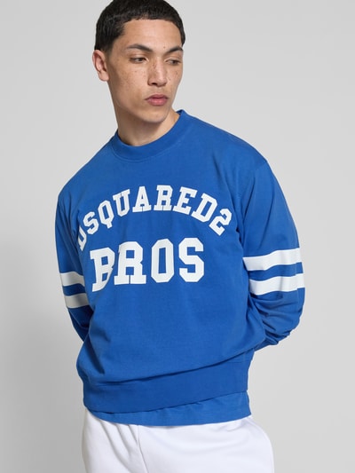 Dsquared2 Sweatshirt mit Label-Print Royal 3