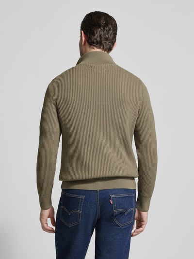 Marc O'Polo Regular Fit Troyer aus reiner Baumwolle Hellbraun 5