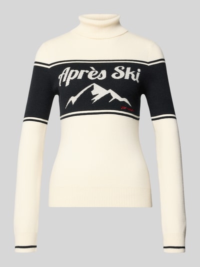 LeGer by Lena Gercke Gebreide pullover met labelstitching, model 'Floriane' Offwhite - 2