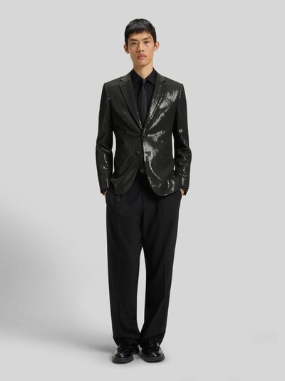 HUGO Extra slim fit colbert met pailletten, model 'ARTI254E1' Zwart - 1