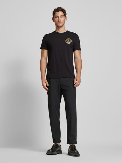 Versace Jeans Couture T-Shirt mit Label-Print Black 1