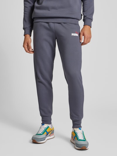 PUMA PERFORMANCE Regular Fit Sweatpants mit Label-Print Anthrazit 4