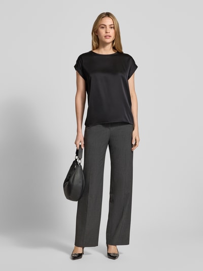 VILA Blouseshirt met vaste mouwomslagen, model 'VIELLETTE' Zwart - 1