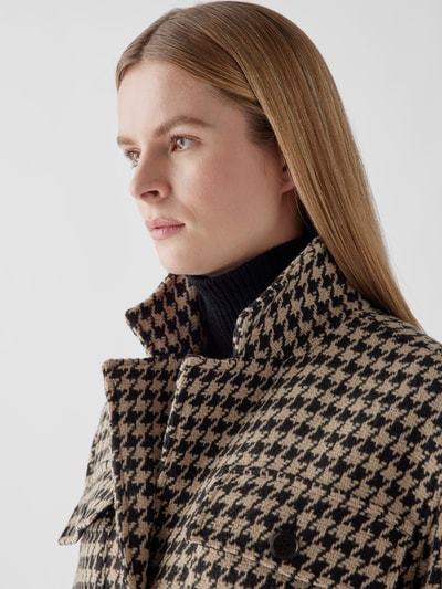 Anine Bing Jacke mit Hahnentrittmuster Schwarz 3