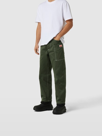 Kenzo Cargohose mit Label-Patch Khaki 4