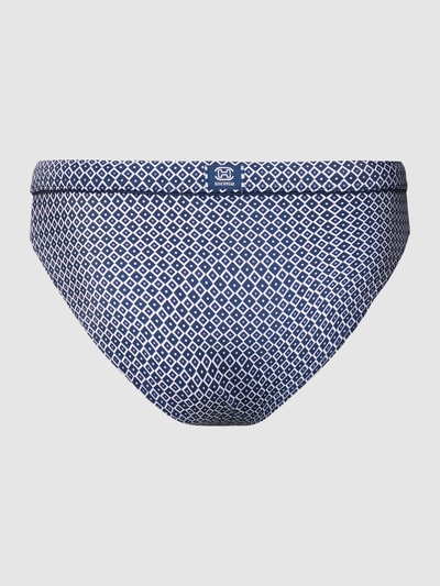 HOM Zwembroek met all-over motief, model 'JEFREY' Marineblauw - 3