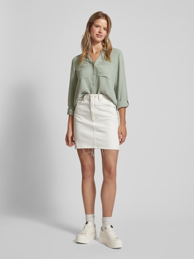 QS Overhemdblouse met knoopsluiting Lichtgroen - 1