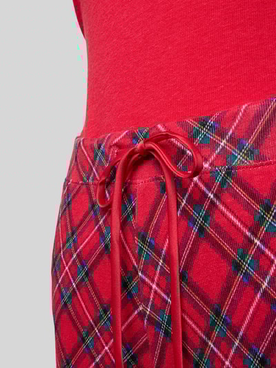 Lauren Ralph Lauren Zestaw piżamowy o kroju relaxed fit z dodatkiem wiskozy Czerwony 2