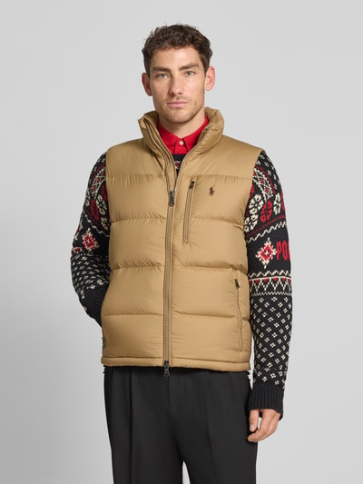 Polo Ralph Lauren Steppweste mit Reißverschluss Khaki 4