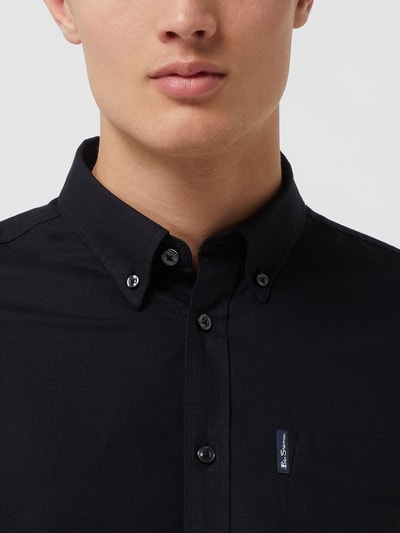 BEN SHERMAN Regular Fit Freizeithemd aus Oxford Black 3