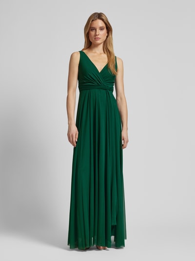 TROYDEN COLLECTION Abendkleid mit Taillenband Smaragd 4