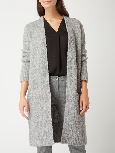 Marc O'Polo Longcardigan in Boucléoptik Silber Melange 3