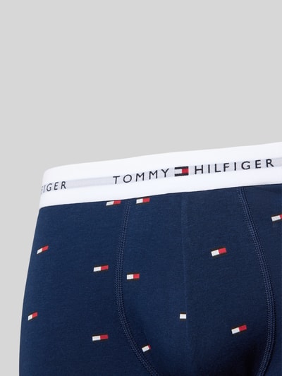 Tommy Hilfiger Spodnie z elastycznym paskiem z logo w zestaw 3 szt. Niebieski 3