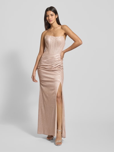 unique Abendkleid mit Glitzer-Mesh Rose 4