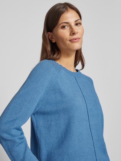 Christian Berg Woman Strickpullover mit Raglanärmeln Rauchblau Melange 3