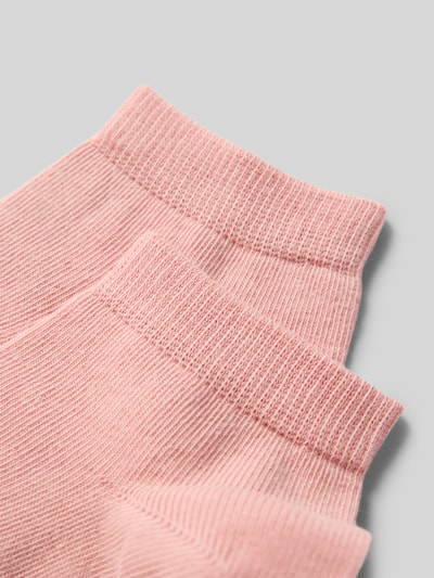 Produktfoto, Socken mit geripptem Abschluss im 2er-Pack von Falke aus Baumwoll-Mix mit Stretch-Anteil, rosa, feine Struktur, körpernaher Schnitt
