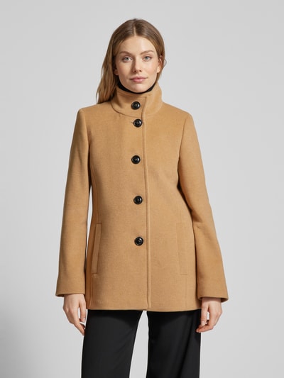 Fuchs Schmitt Wolljacke mit Stehkragen und Knopfverschluss Camel 4