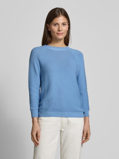 Weekend Max Mara Strickpullover mit Raglanärmeln Modell 'LINZ' Hellblau 4