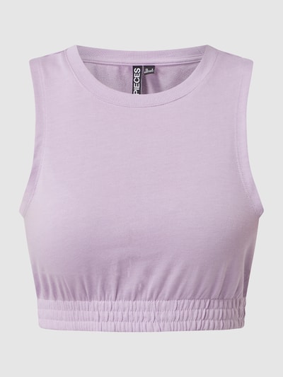 Pieces Crop Top aus Baumwollmischung Modell 'Videl' Flieder 2