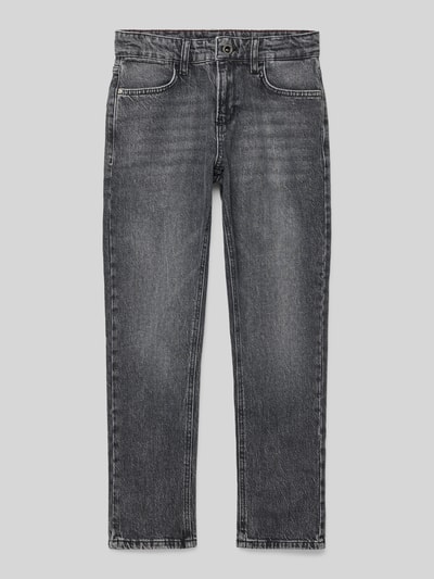 Productfoto, Straight Leg Jeans met steekzakken model 'GUARD' van CARS JEANS, materiaalmix met stretch, recht model, knoop- en ritssluiting, bandwijdte maat 140: 33 cm, binnenbeenlengte maat 140: 67 cm