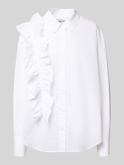 Essentiel Antwerp Bluzka koszulowa o kroju relaxed fit z czystej bawełny model ‘IBODY’ Biały 2